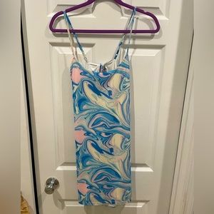 Summer dress/swim coverup, adjustable straps